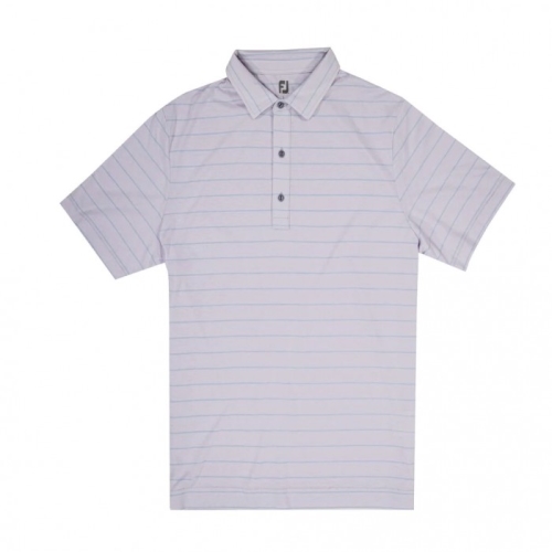 Men's Footjoy Coastal Collection Open Stripe Shirts Purple Shell / Cloudy Sky | USA-JK7869