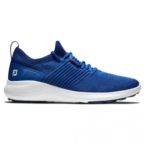 Men's Footjoy Flex XP Spikeless Golf Shoes Blue | USA-RN6829