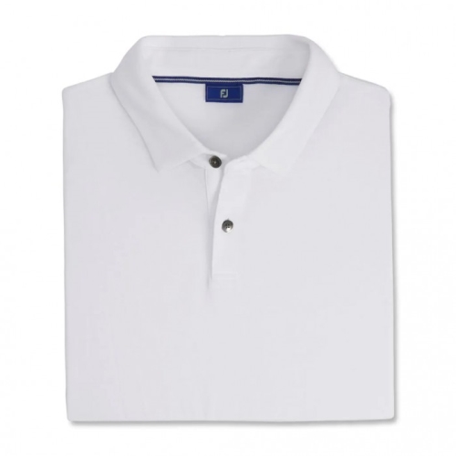 Men's Footjoy Heather Jersey Shirts White | USA-TF4301