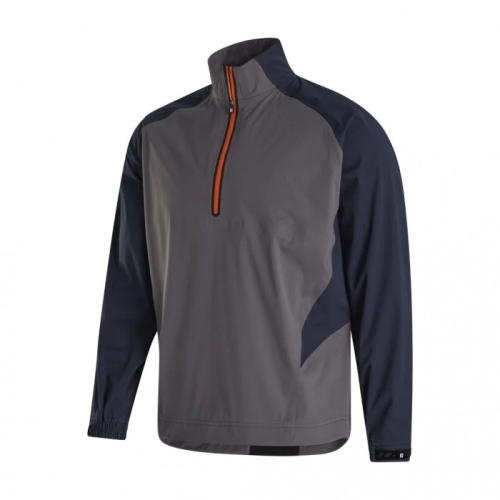 Men's Footjoy HydroKnit Pullover Charcoal / Black Check | USA-LQ7238