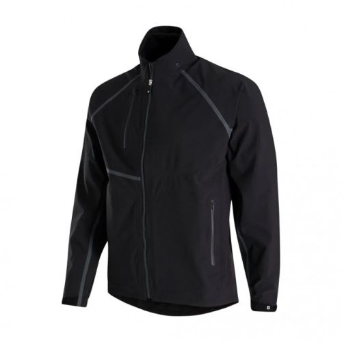 Men's Footjoy HydroTour Rain Jacket Black / Charcoal | USA-TE0926