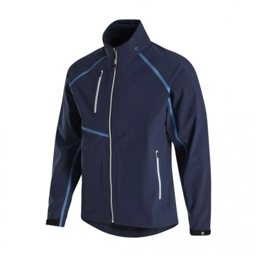 Men's Footjoy HydroTour Rain Jacket Navy / Denim | USA-HB0694