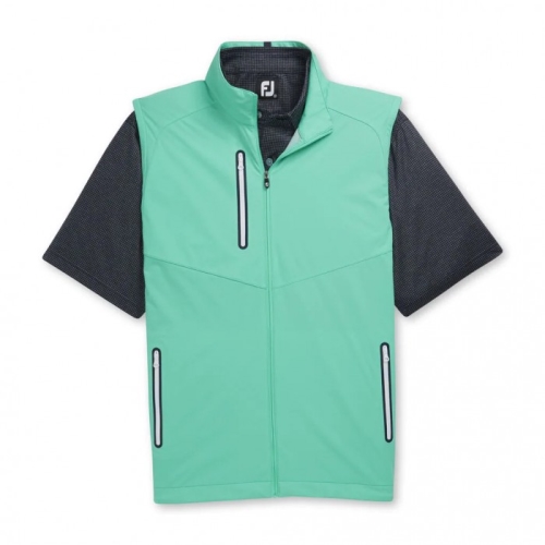 Men's Footjoy Lightweight Softshell Vest Spearmint | USA-UR3874