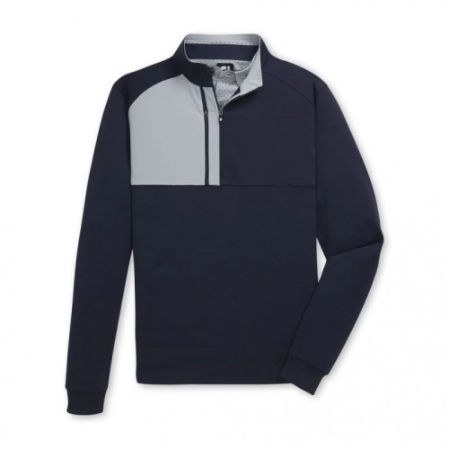 Men's Footjoy Pique Sport Mid-Layer Jacket Navy | USA-JY7546