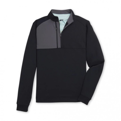 Men's Footjoy Pique Sport Mid-Layer Jacket Black | USA-YR6504