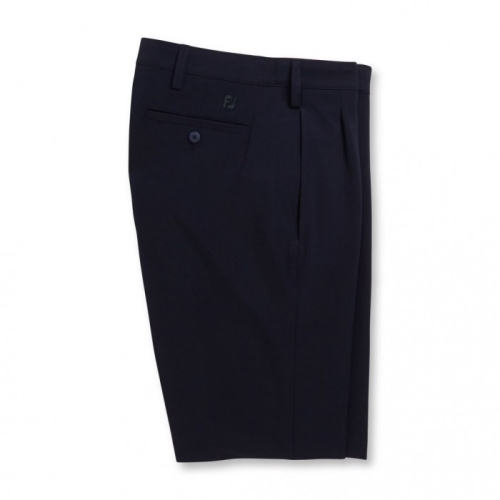 Men's Footjoy Pleated Shorts 9.5" Inseam Shorts Navy | USA-FT7652