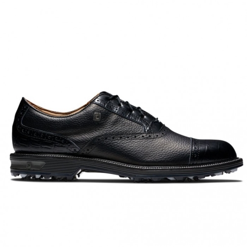 Men's Footjoy Premiere Series - Tarlow Spiked Golf Shoes Black | USA-SL8320