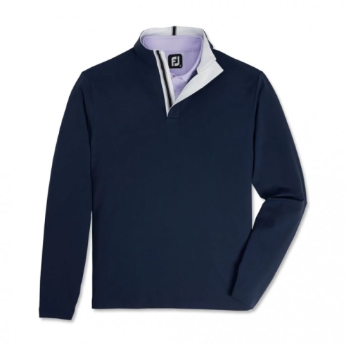 Men's Footjoy Quarter-Zip Jacket Navy | USA-WF6958