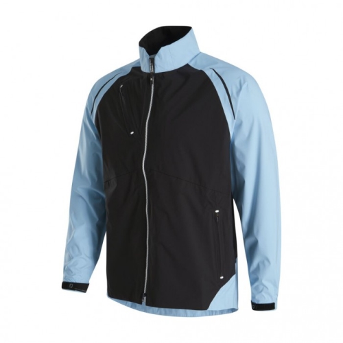 Men's Footjoy Select LS Rain Jacket Light Blue / Black | USA-SL0421