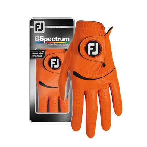 Men's Footjoy Spectrum Golf Gloves Orange | USA-QU5387