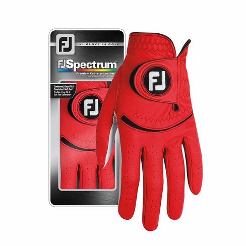 Men's Footjoy Spectrum Golf Gloves Red | USA-AZ8179