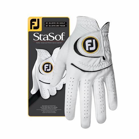 Men's Footjoy StaSof Golf Gloves Black | USA-VH8245