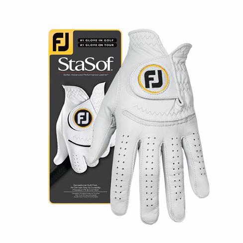 Men's Footjoy StaSof Golf Gloves White | USA-VU3074