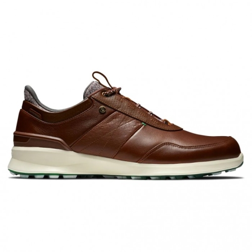 Men's Footjoy Stratos Spikeless Golf Shoes Cognac | USA-CA3758