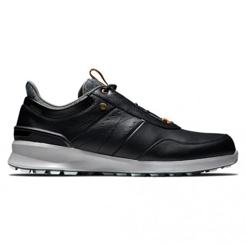 Men's Footjoy Stratos Spikeless Golf Shoes Black | USA-FW8725