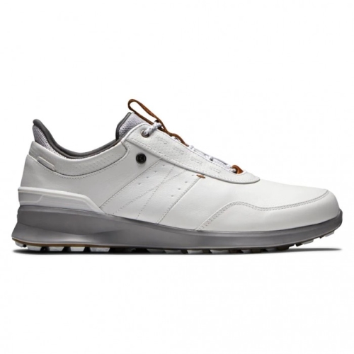 Men's Footjoy Stratos Spikeless Golf Shoes Off-White | USA-VM1406