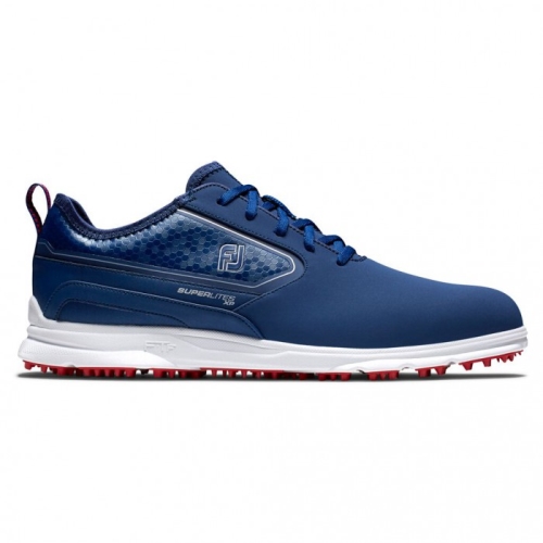 Men's Footjoy Superlites XP Spikeless Golf Shoes Navy | USA-UA1583