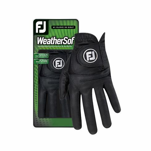 Men's Footjoy WeatherSof Golf Gloves Black | USA-BF9206