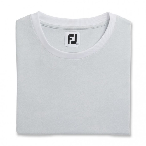 Women's Footjoy Crew Neck Sweatshirt Shirts White | USA-FI2749