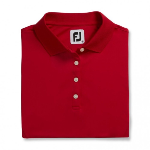 Women's Footjoy ProDry Interlock Knit Collar Shirts Red | USA-HF6340