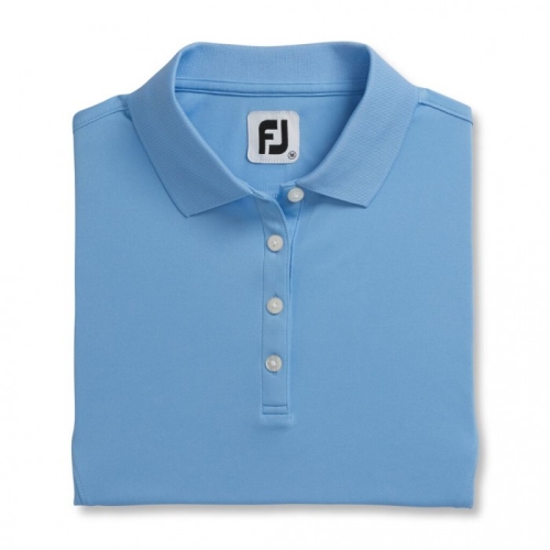 Women's Footjoy ProDry Interlock Knit Collar Shirts Light Blue | USA-PL6538