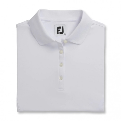 Women's Footjoy ProDry Interlock Knit Collar Shirts White | USA-YN1369