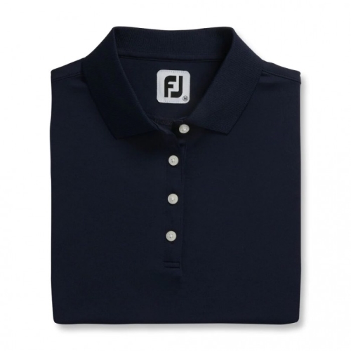 Women's Footjoy ProDry Interlock Knit Collar Shirts Navy | USA-ZY4239