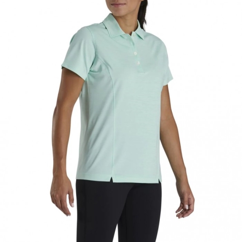 Women's Footjoy ProDry Interlock Self Collar -Previous Season Style Shirts Space Dye Mint | USA-ZP28