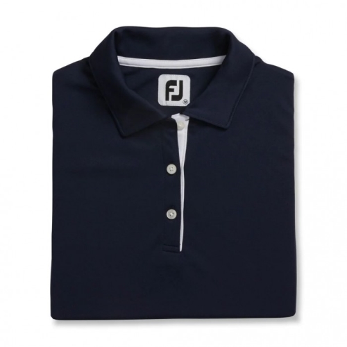 Women's Footjoy ProDry Interlock Sleeveless Self Collar Shirts Navy | USA-KS6041