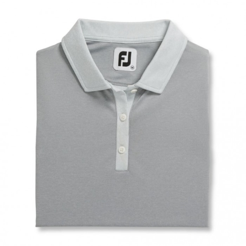 Women's Footjoy Sleeveless Jacquard Back Shirts Heather Grey | USA-IS0851