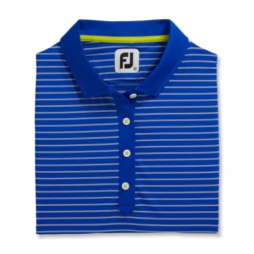 Women's Footjoy Sleeveless Pinstripe Shirts Cobalt | USA-YZ2708