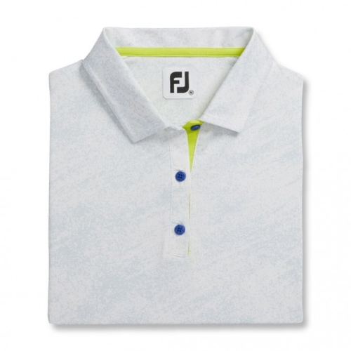 Women's Footjoy Tonal Print Shirts White | USA-KG2594