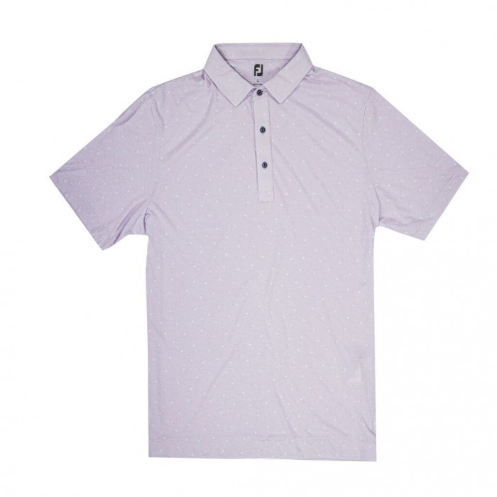 Men\'s Footjoy Coastal Collection Play Print Shirts Purple Shell | USA-OG5983