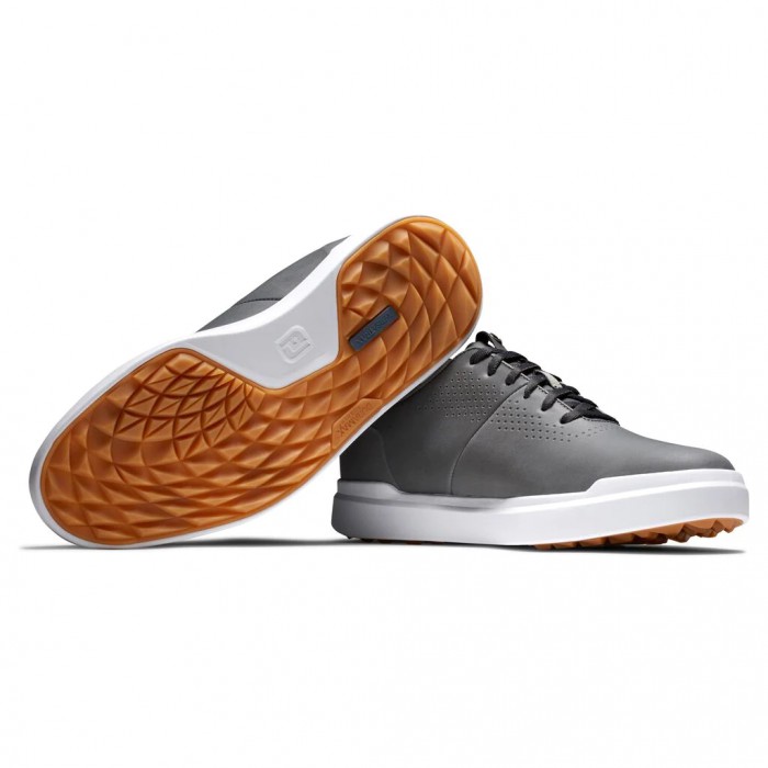 Men's Footjoy Contour Casual Spikeless Golf Shoes Charcoal | USA-VO2690