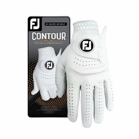 Men\'s Footjoy Contour FLX Golf Gloves Black | USA-WS8697