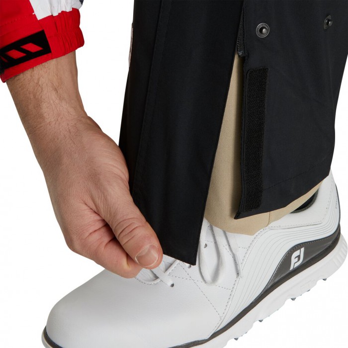 Men's Footjoy FJ HydroLite Rain Extra Long Pants Black | USA-DP7203