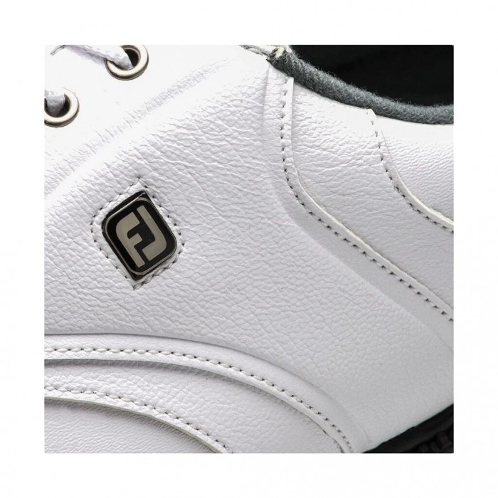 Men's Footjoy FJ Originals Spiked Golf Shoes White | USA-GA3654