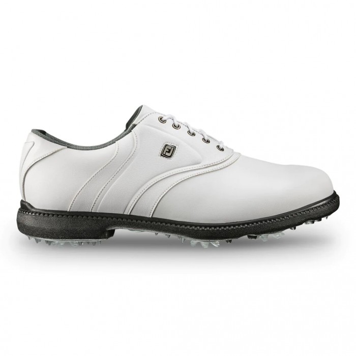 Men\'s Footjoy FJ Originals Spiked Golf Shoes White | USA-GA3654