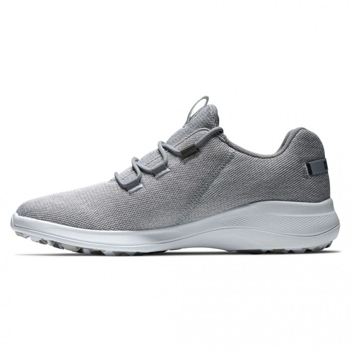 Men's Footjoy Flex Coastal Spikeless Golf Shoes Grey / White | USA-KX8624