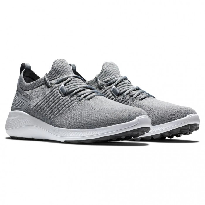 Men's Footjoy Flex XP Spikeless Golf Shoes Grey | USA-RW5102