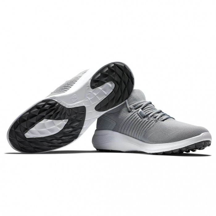 Men's Footjoy Flex XP Spikeless Golf Shoes Grey | USA-RW5102