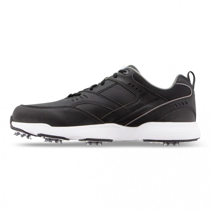 Men's Footjoy Golf Sneaker Spiked Golf Shoes Black | USA-CS1652