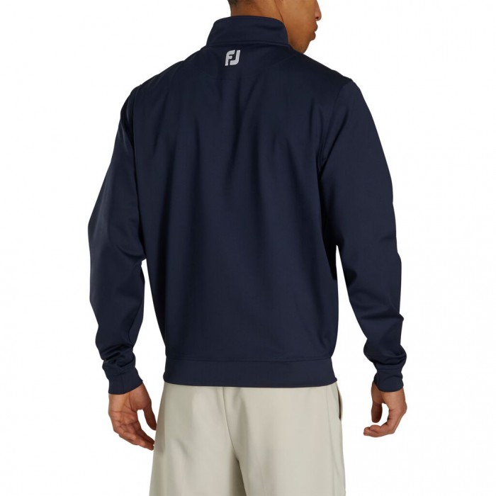 Men's Footjoy Half-Zip Pullover Navy | USA-JA4691