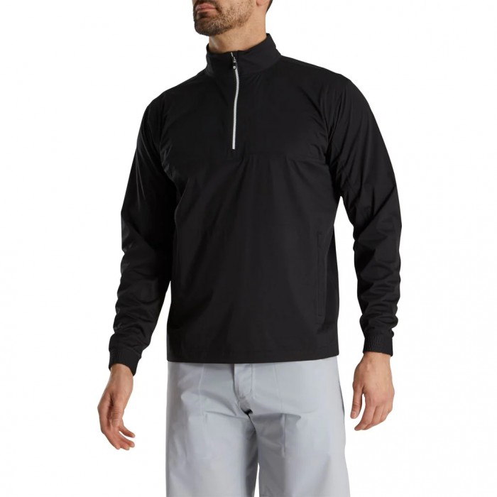 Men's Footjoy HydroKnit Pullover Black | USA-IW8075