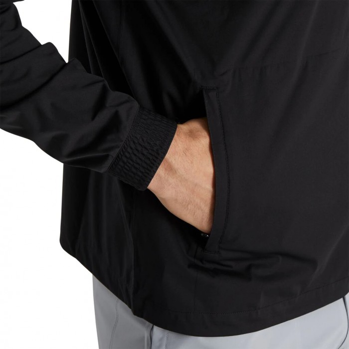 Men's Footjoy HydroKnit Pullover Black | USA-IW8075