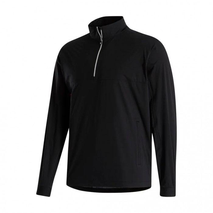 Men\'s Footjoy HydroKnit Pullover Black | USA-IW8075