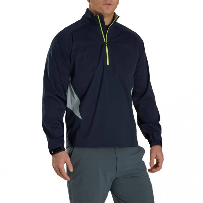 Men's Footjoy HydroKnit Pullover Navy / Grey | USA-RG3098