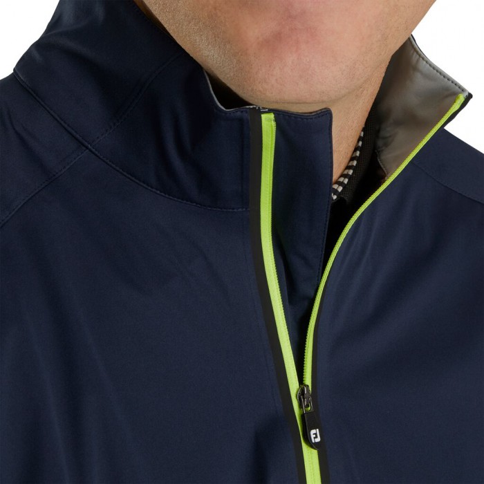 Men's Footjoy HydroKnit Pullover Navy / Grey | USA-RG3098