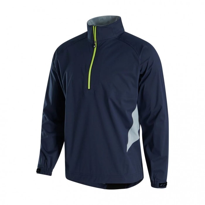 Men\'s Footjoy HydroKnit Pullover Navy / Grey | USA-RG3098