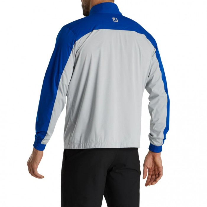 Men's Footjoy HydroKnit Pullover Royal / Silver | USA-ZQ1259